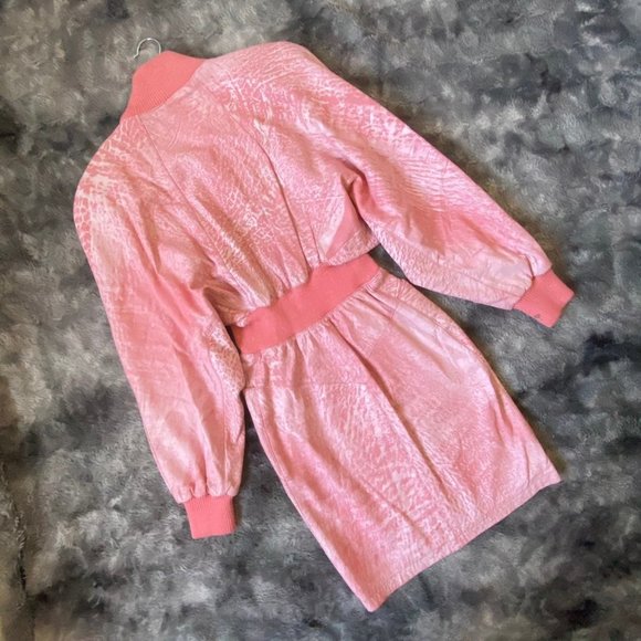 SOLD VTG Michael Hoban Leather Dress - Picture 5 of 12